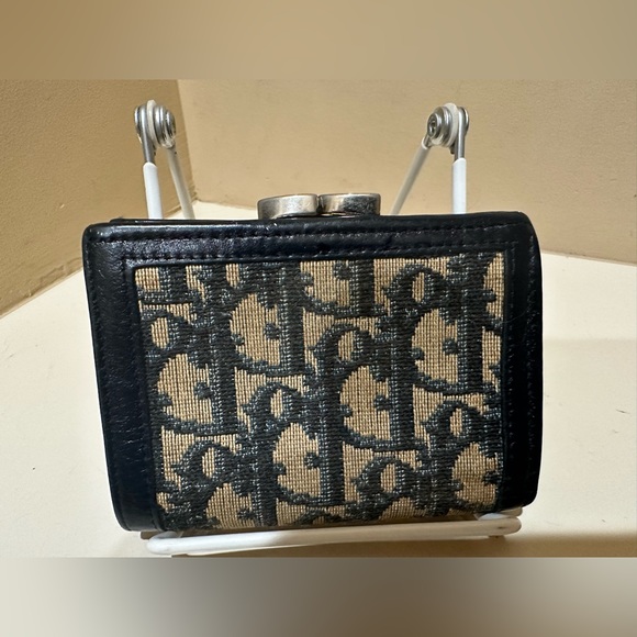 Vintage Christian Dior Trotter Pattern Kisslock Wallet - Picture 9 of 9